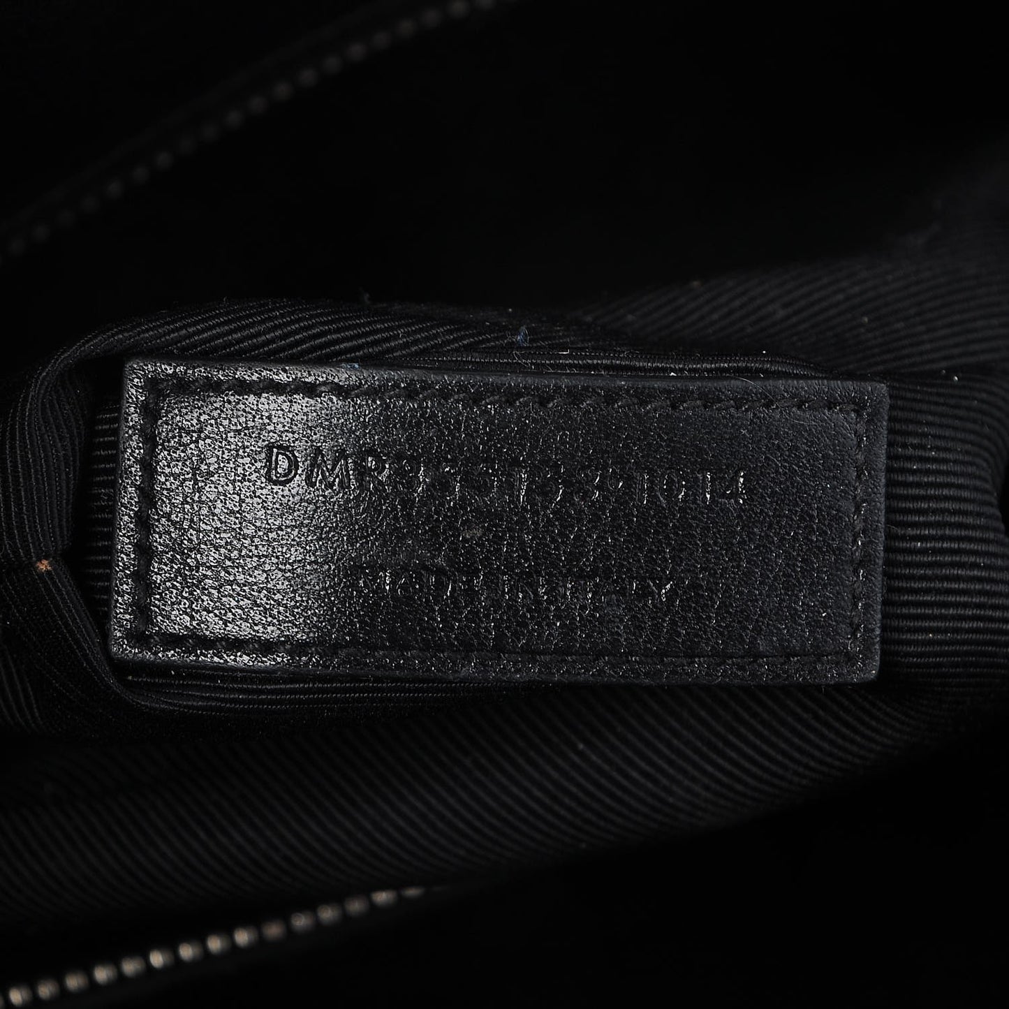 Python Calfskin Embossed Small Sac de Jour Black