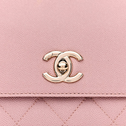 Chanel Caviar Quilted Small Business Affinity Flap Light Pink 9 of 11
