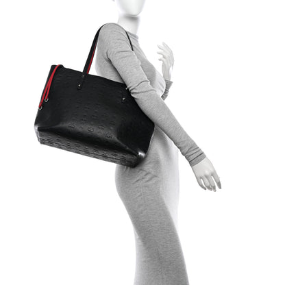 MCM Calfskin Ottomar Monogram Medium Klara Shopper Tote Black 2 of 11