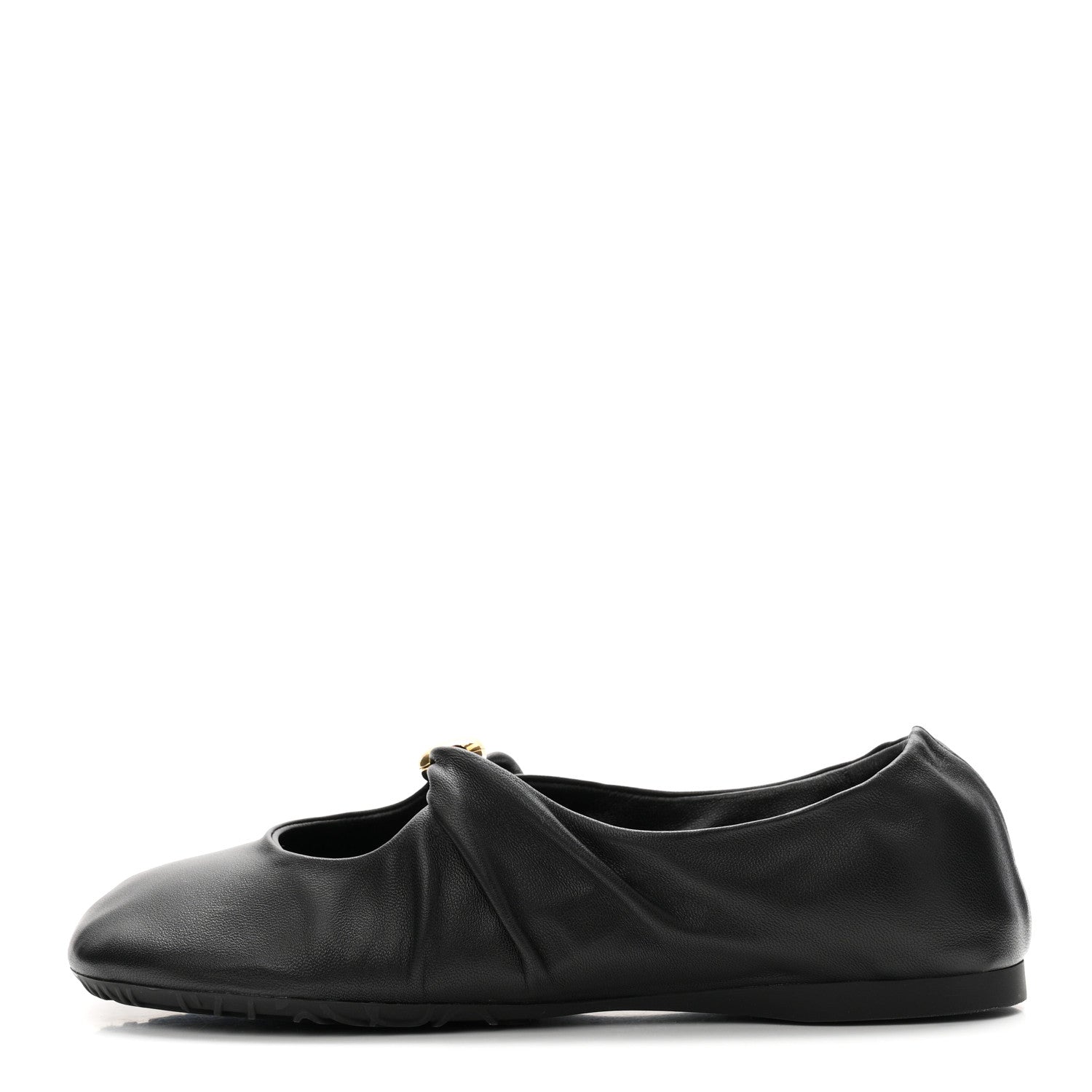 Loewe Lambskin Pebble Ballerina Flats 37 Black 1 of 10