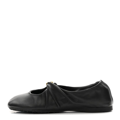 Loewe Lambskin Pebble Ballerina Flats 37 Black 1 of 10