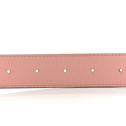 Louis Vuitton Calfskin Monogram 30mm LV Initiales Reversible Belt 85 34 Rose Ballerine 5 of 6