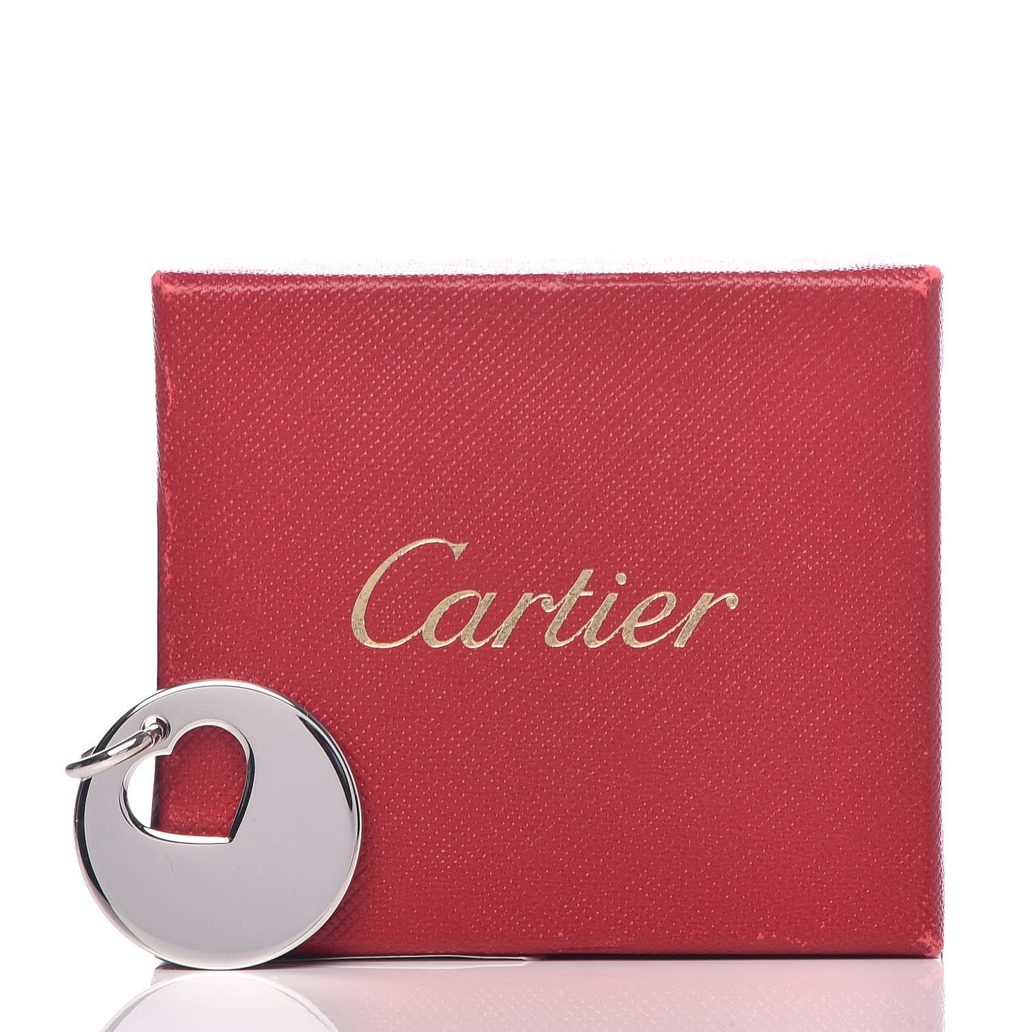 Stainless Steel Round Open Heart Pendant