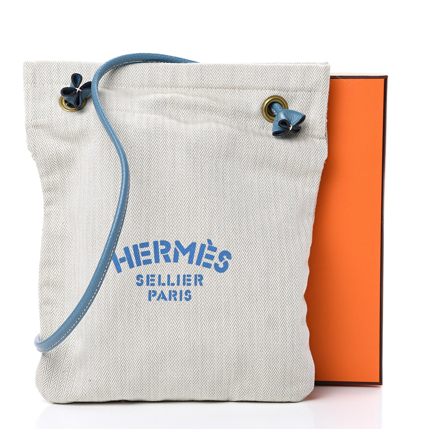 Canvas Epsom Aline Grooming Bag Craie