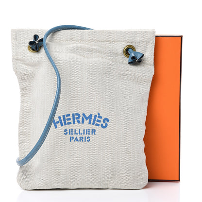 Hermes Canvas Epsom Aline Grooming Bag Craie 9 of 9