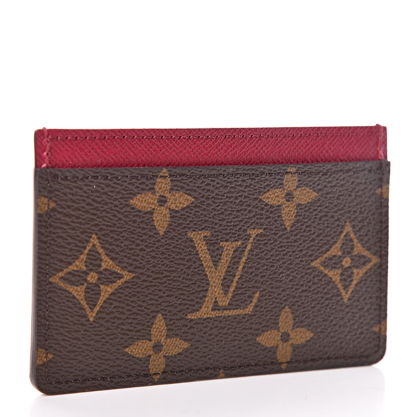 Monogram Card Holder Fuchsia