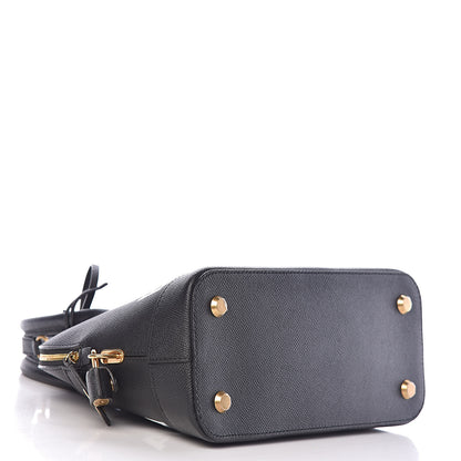 Balenciaga Signature Grained Calfskin Logo S Ville Top Handle Bag Black 4 of 11