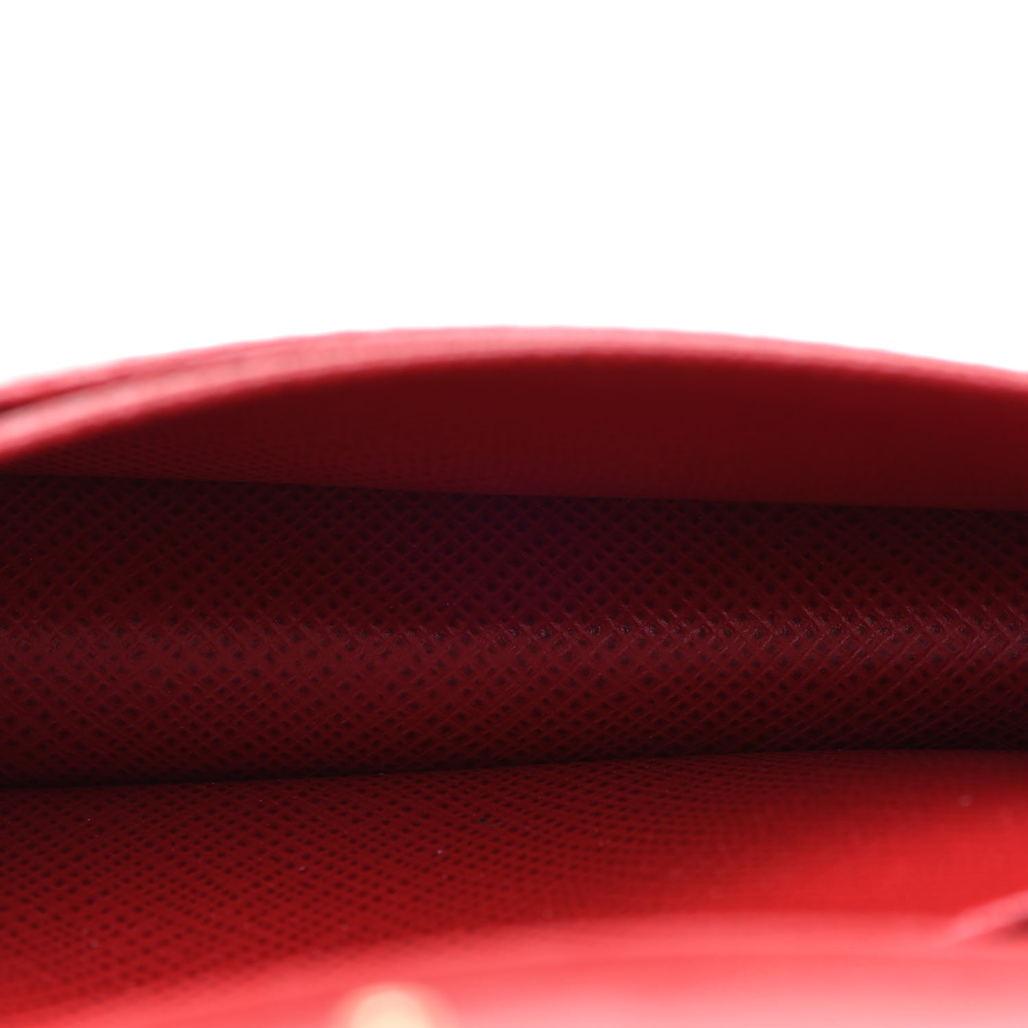 Prada Saffiano Metal Card Holder Rosso 5 of 10
