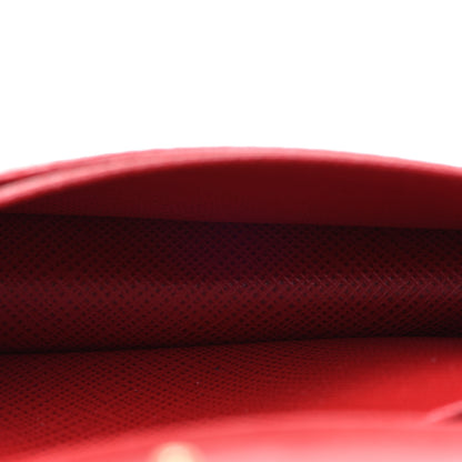 Prada Saffiano Metal Card Holder Rosso 5 of 10