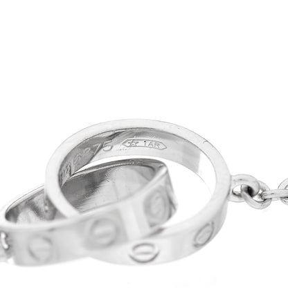 Cartier 18K White Gold Interlocking LOVE Bracelet 4 of 5
