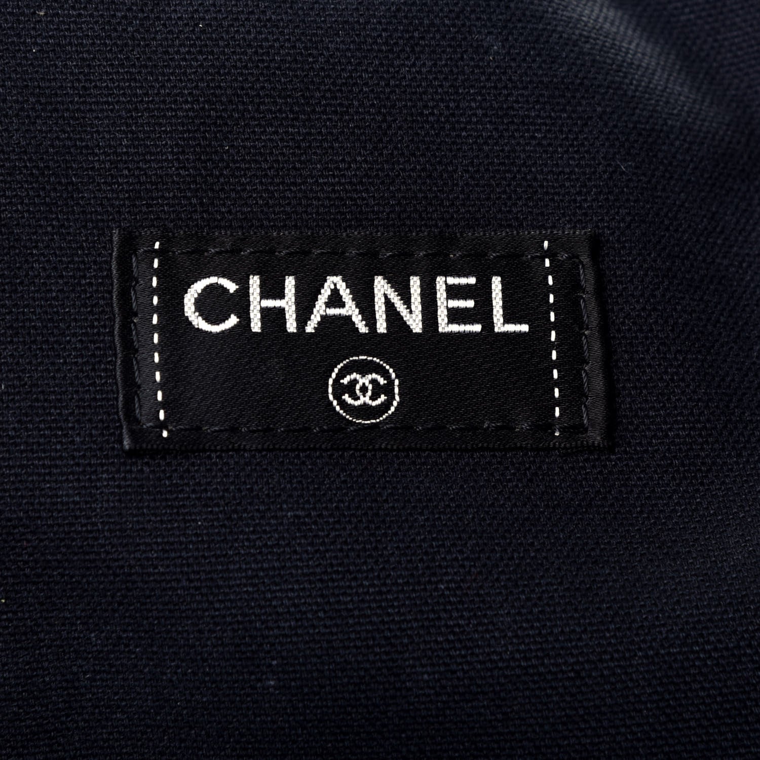 Chanel Terry Cotton CC Tote Black 6 of 9