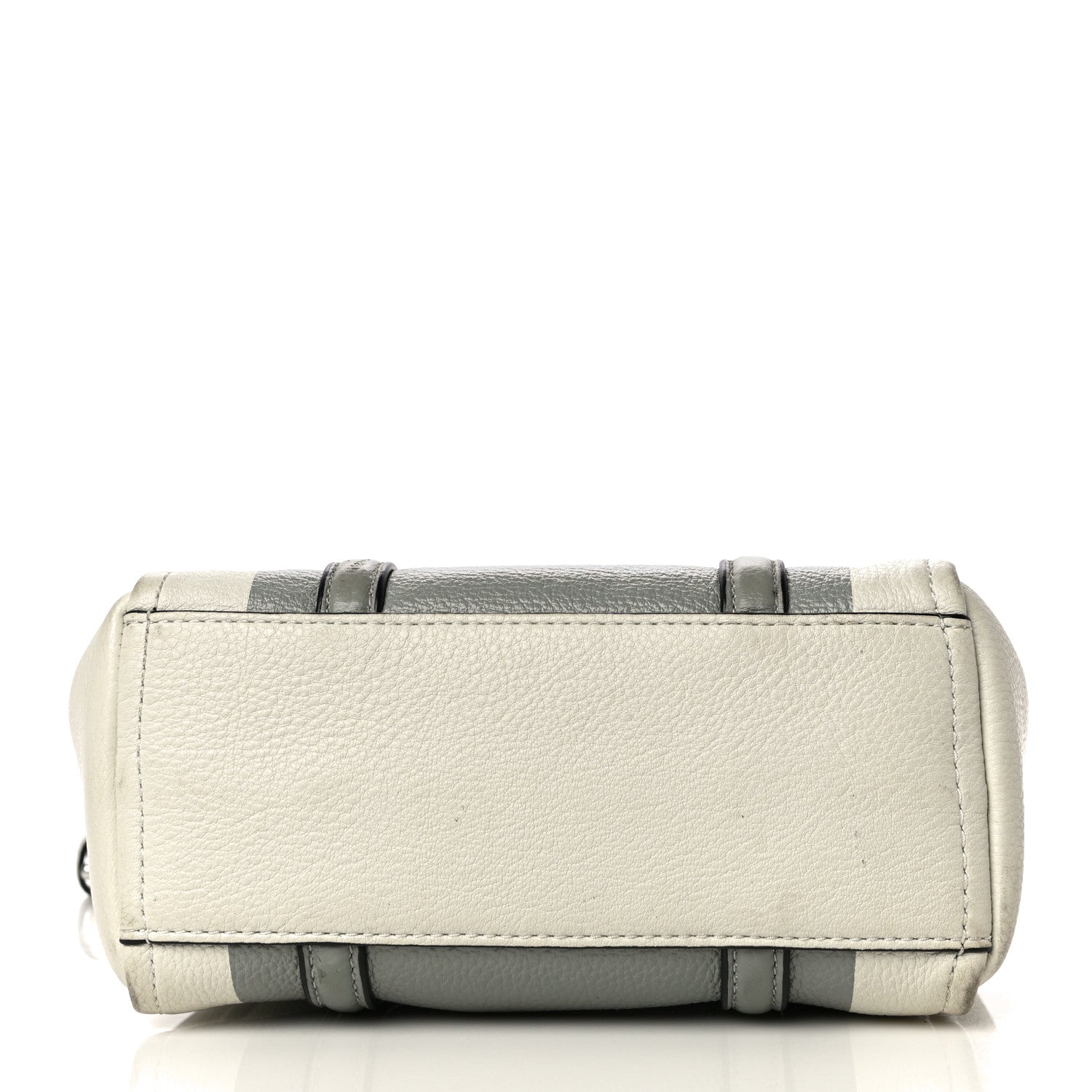 Marc Jacobs Grained Calfskin The Tag Tote Grey White 12 of 17