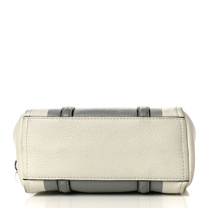 Marc Jacobs Grained Calfskin The Tag Tote Grey White 12 of 17