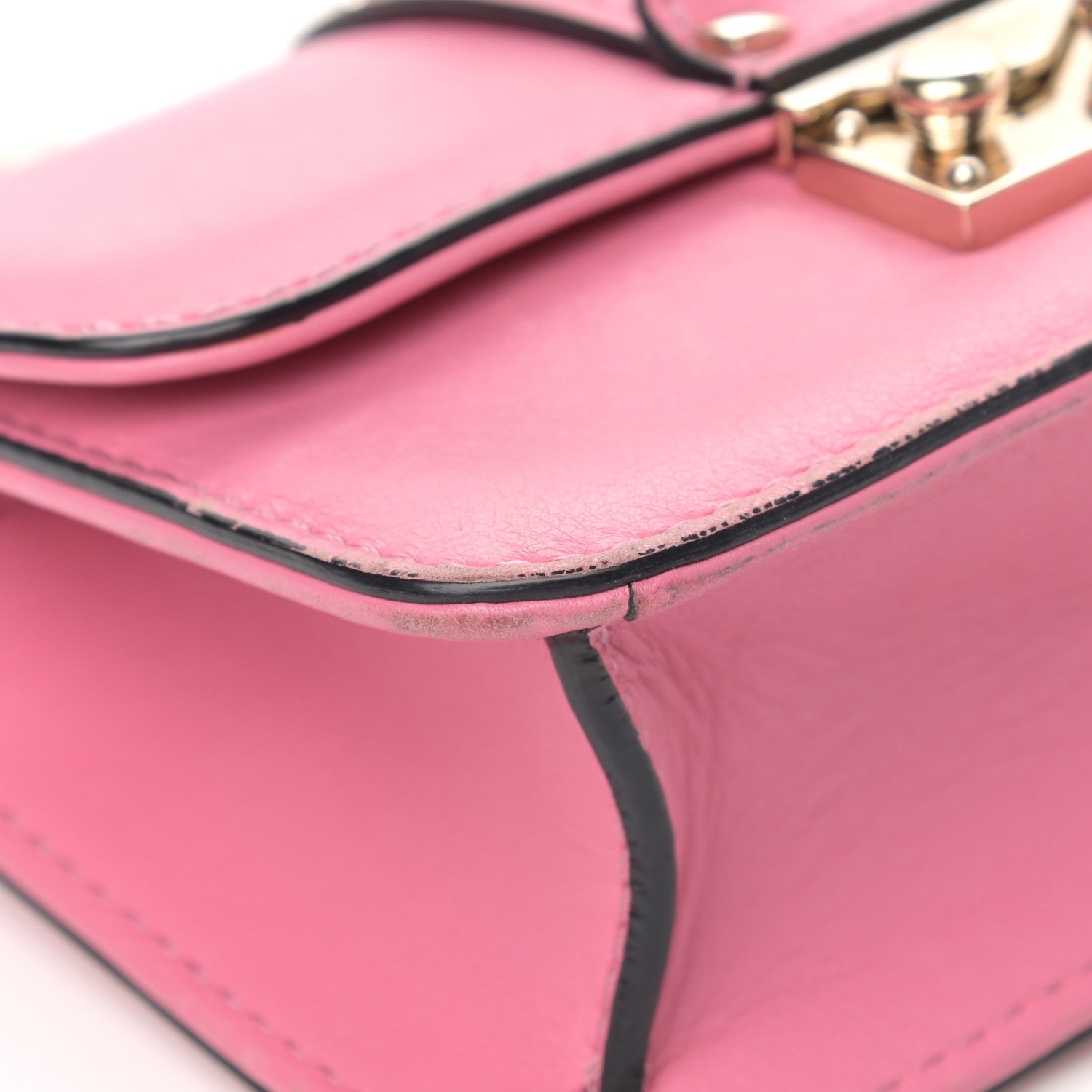 Valentino Garavani Vitello Mini Glam Lock Rockstud Flap Ninphea 15 of 39