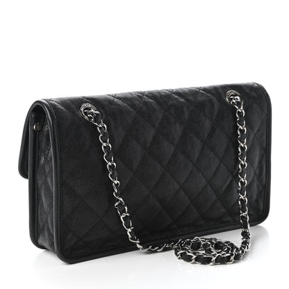 Chanel Caviar Quilted Medium French Riviera Flap Black 3 of 11