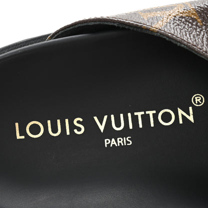 Louis Vuitton Patent Monogram Womens Cosy Flat Comfort Clog Mules 40 Brown 8 of 10