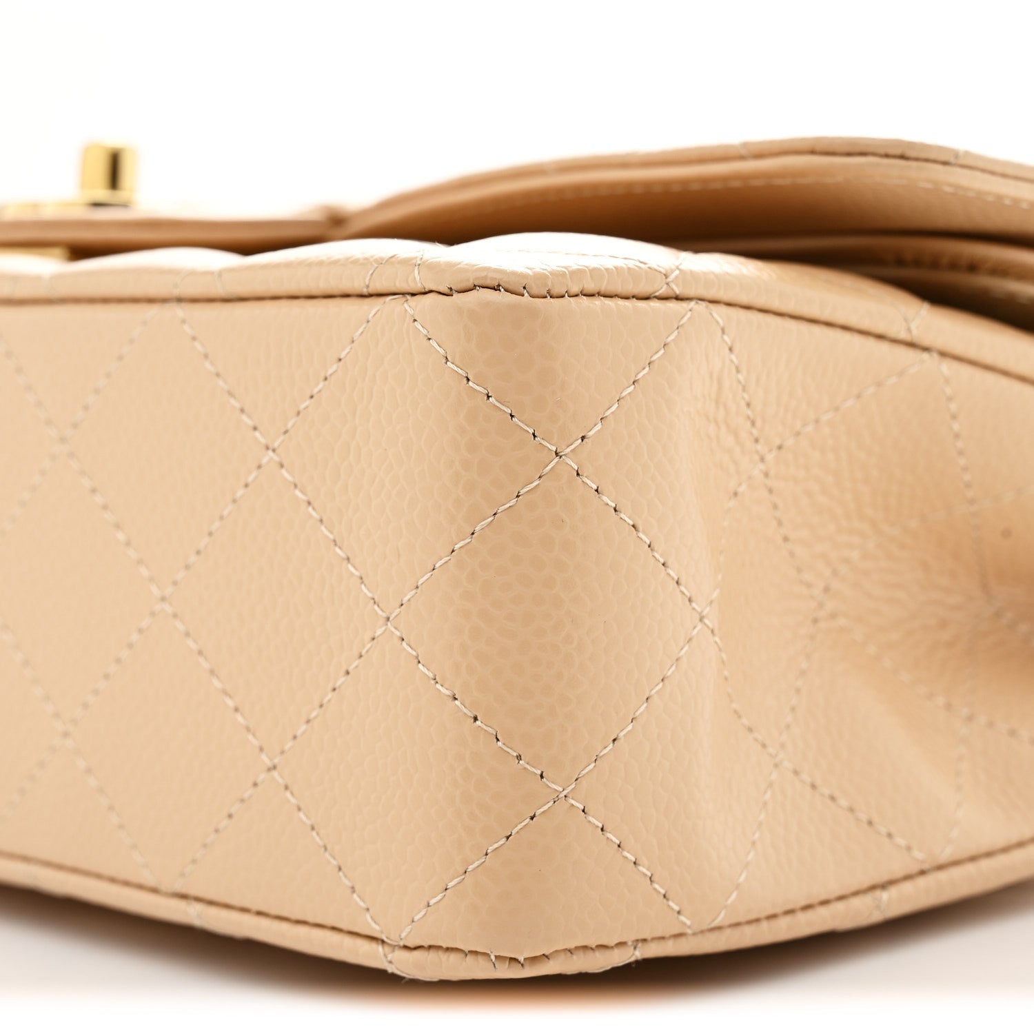 Chanel Caviar Quilted Medium Double Flap Beige 10 of 11