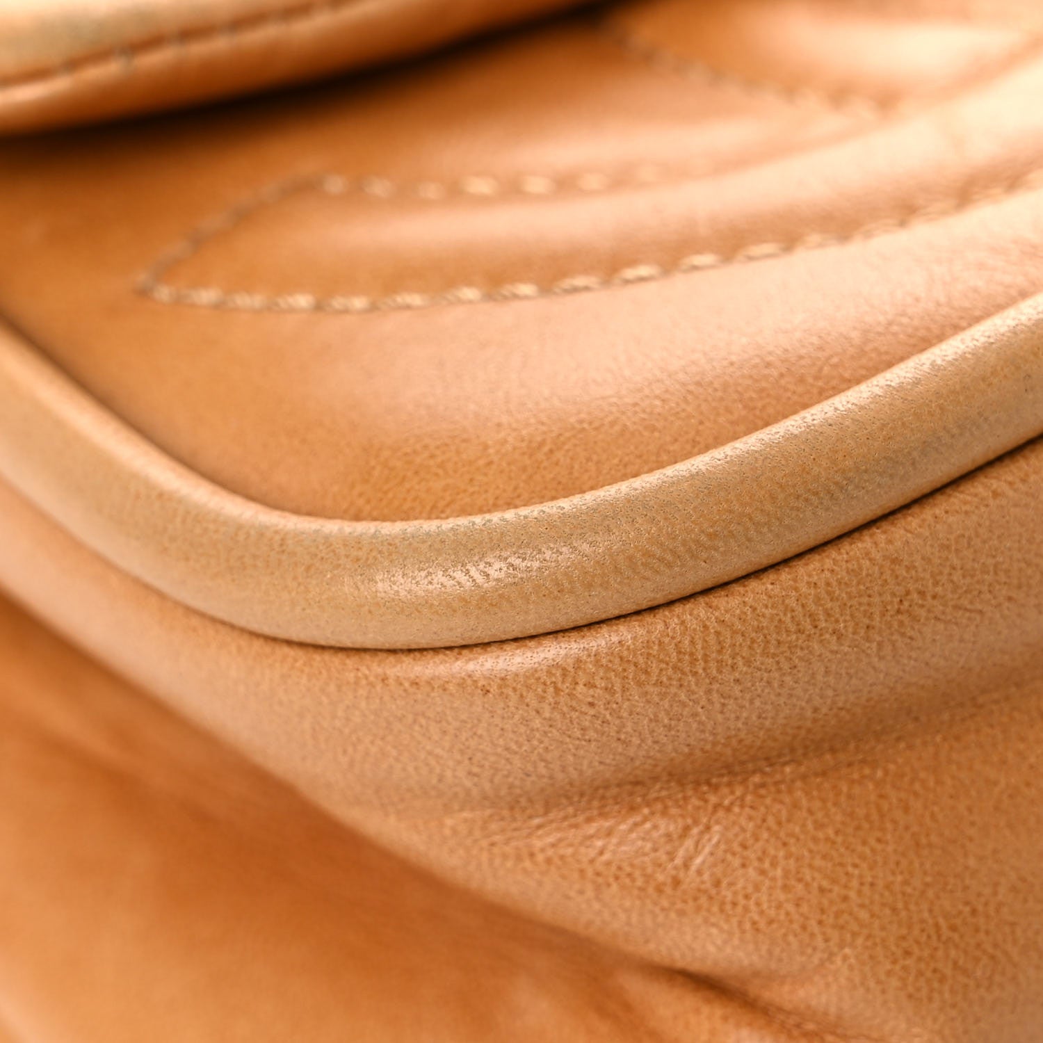 Chanel Calfskin Diagonal Ligne Medium Flap Beige 6 of 20
