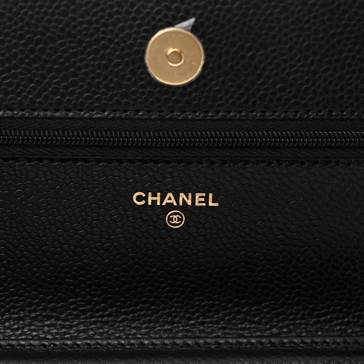 Chanel Caviar Quilted Wallet on Chain WOC Black 6 of 12