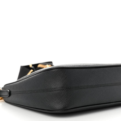 Prada Saffiano Lux Re-Edition 2005 Shoulder Bag Black 8 of 10