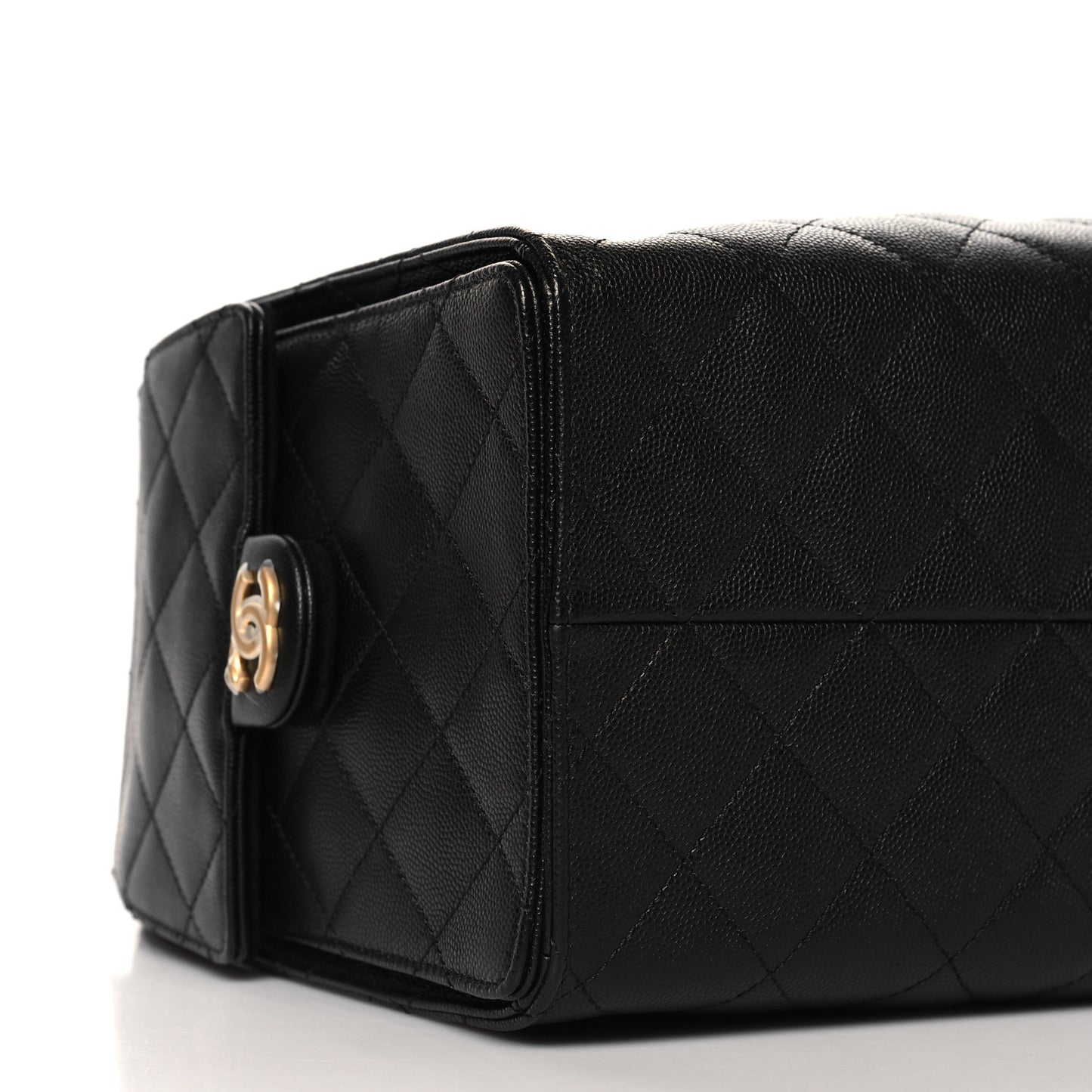 Caviar Quilted Medium Chanel 25 Handbag Black