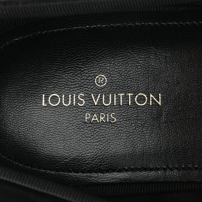 Louis Vuitton Velvet Mens Upside Down Auteuil Slipper 8.5 Black 7 of 9