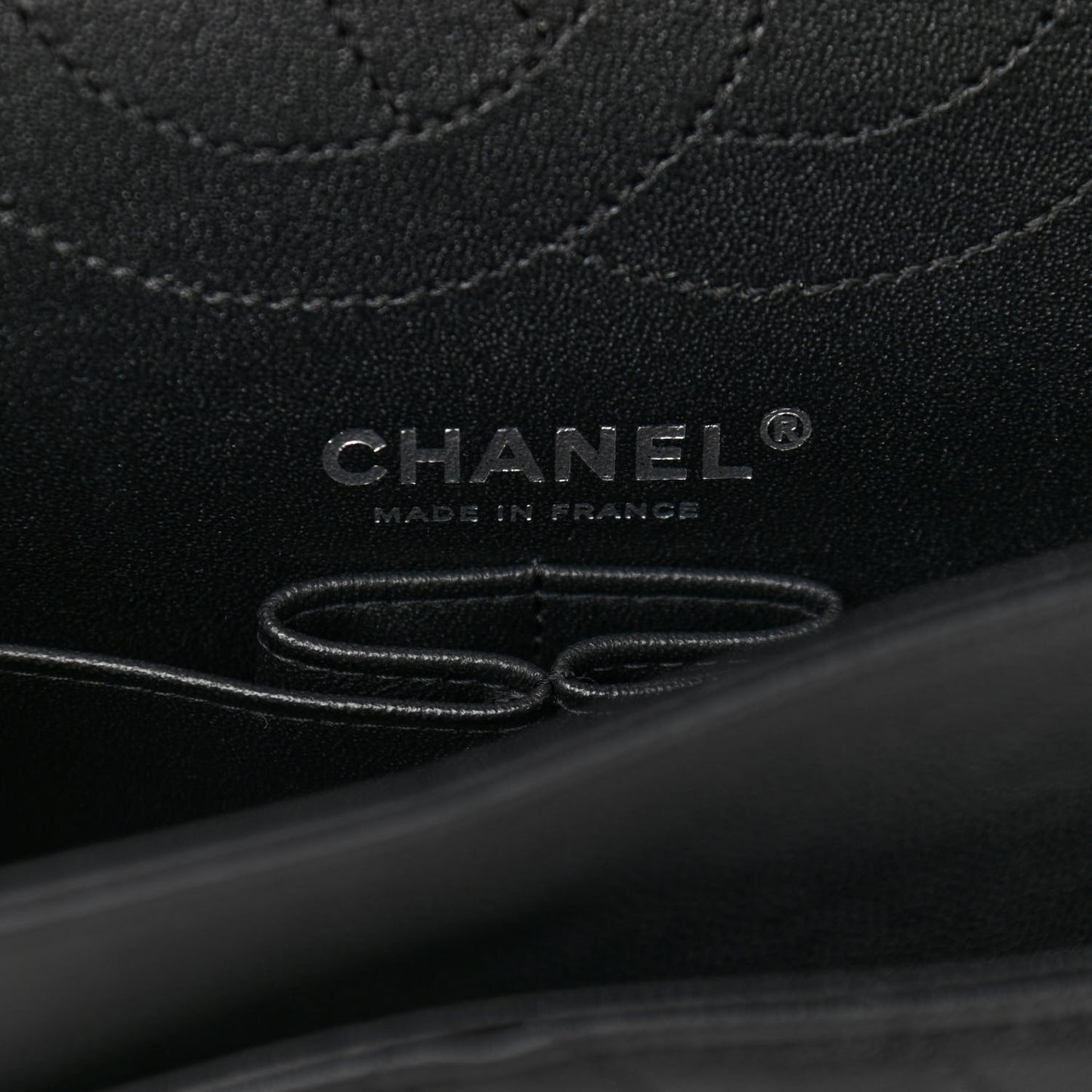 Sheepskin Chevron Quilted 2.55 Reissue 225 Double Flap So Black