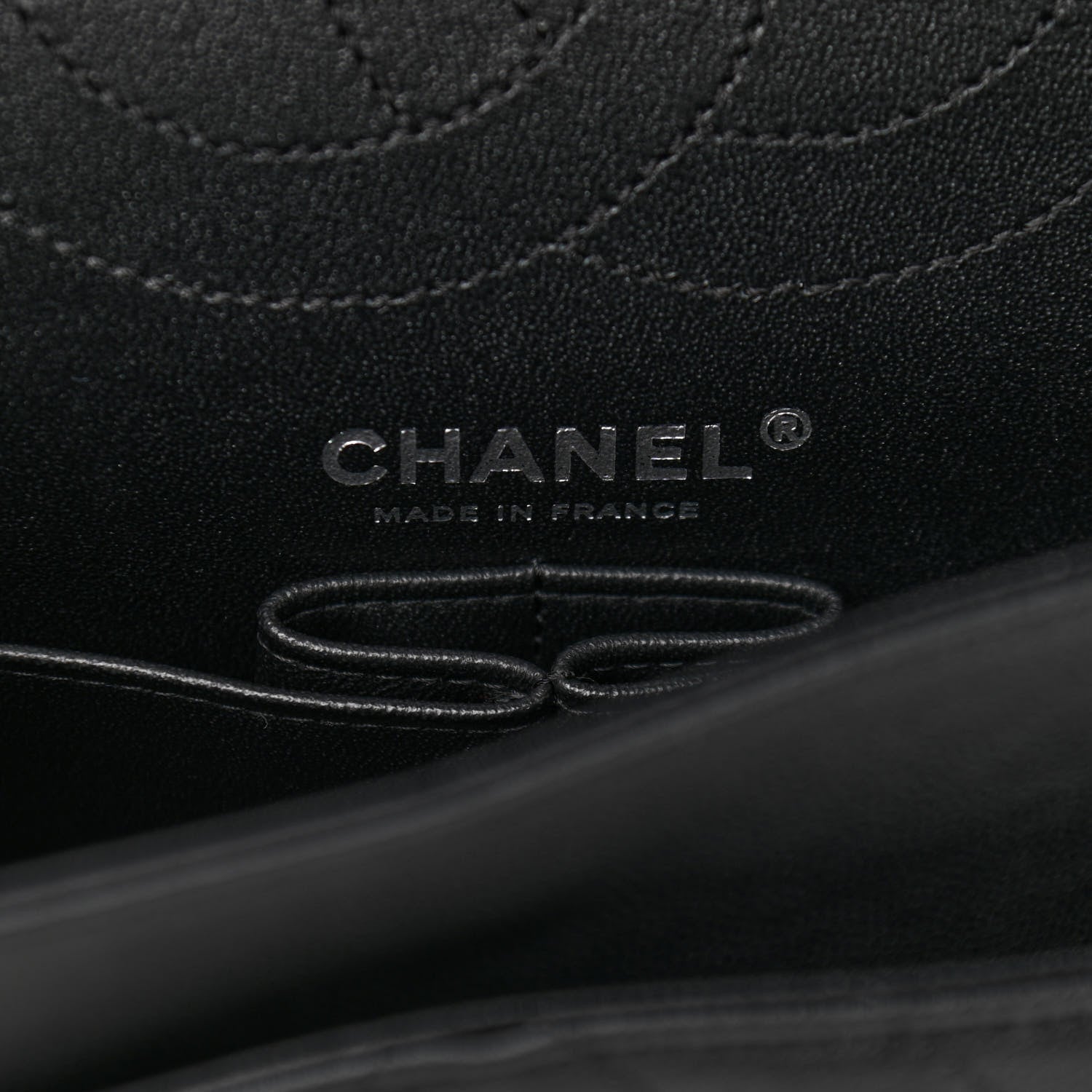 Chanel Sheepskin Chevron Quilted 2.55 Reissue 225 Double Flap So Black 6 of 11