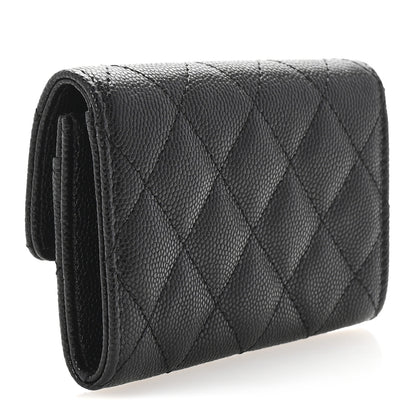 Chanel Caviar Quilted CC Flap Card Holder Black 3 of 9