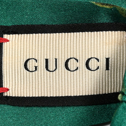 Gucci Silk Blooms Print Duchesse Headband Grass 3 of 4