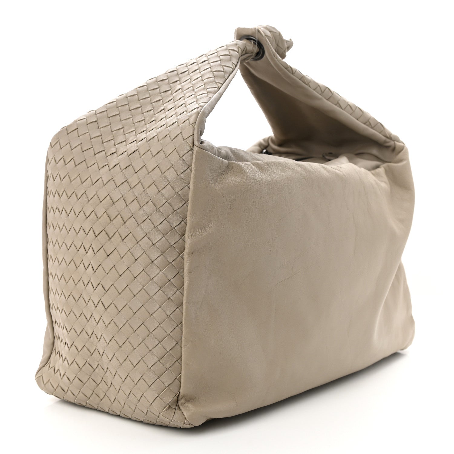 Bottega Veneta Nappa Intrecciato Knot Hobo Limo 2 of 10