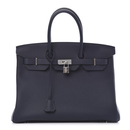 Hermes Togo Birkin 35 Bleu Nuit 1 of 11