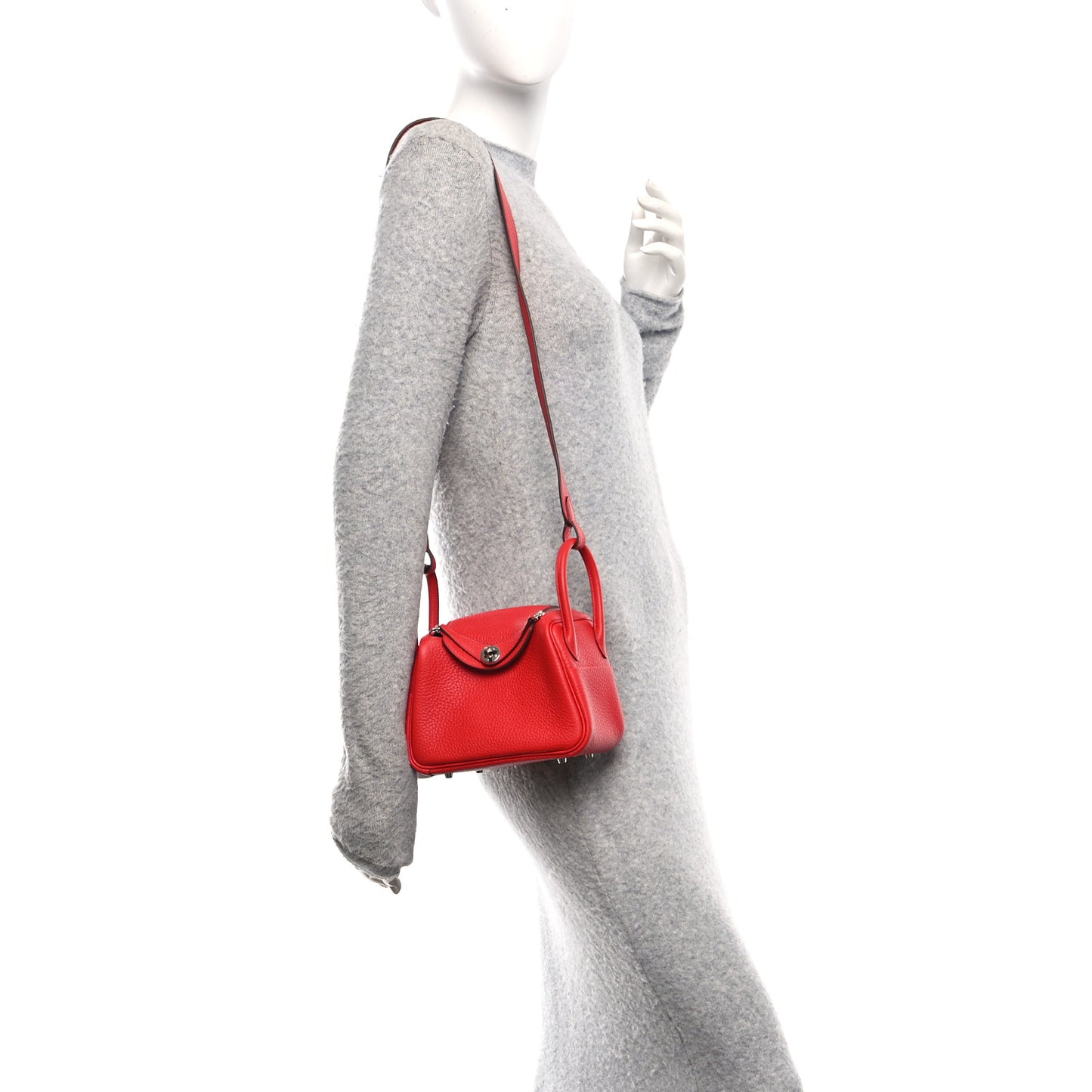 Taurillon Clemence Mini Lindy 20 Rouge Radieux