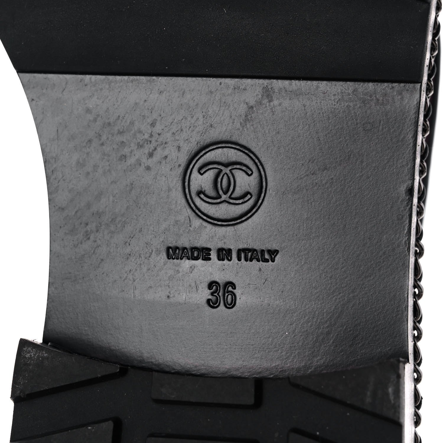 Chanel Crackled Calfskin Velvet Pearl Combat Short Boots 36 Black 6 of 8