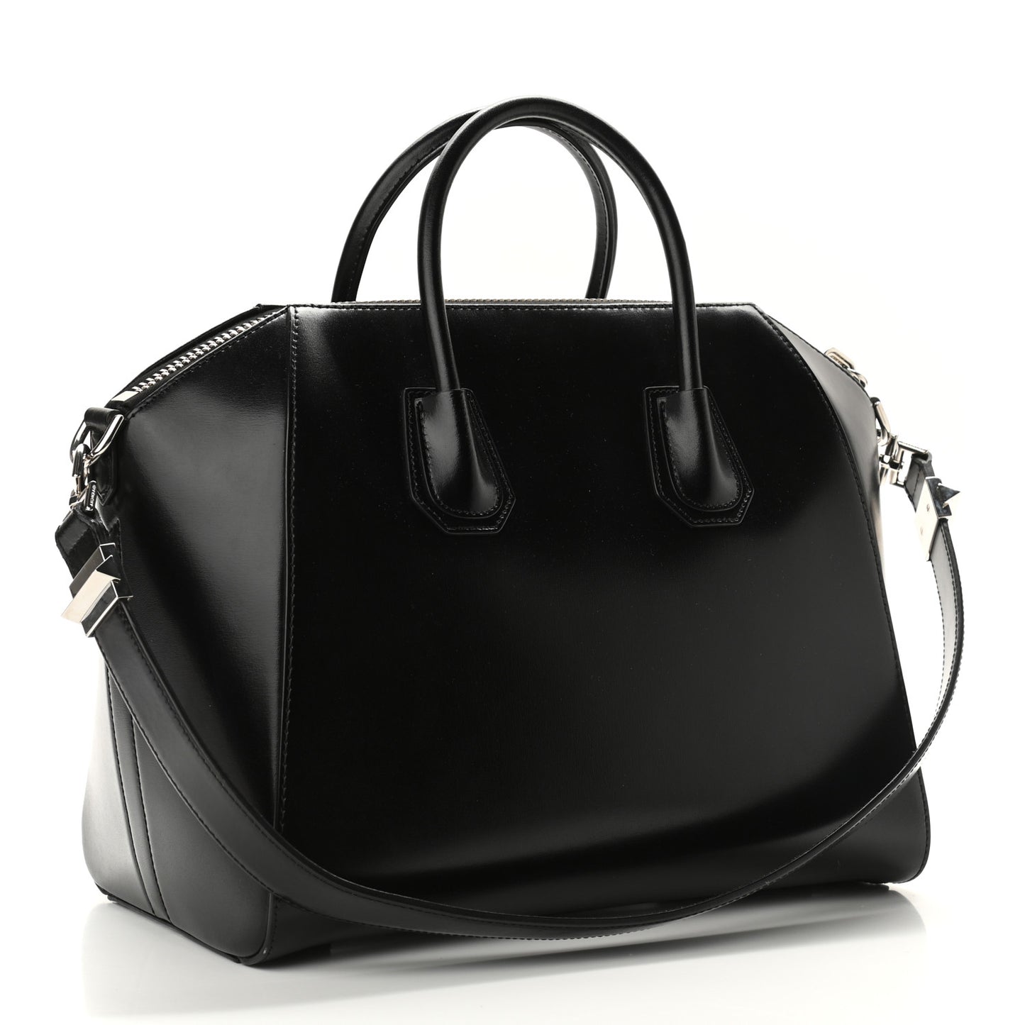 Shiny Lord Calfskin Medium Antigona Black