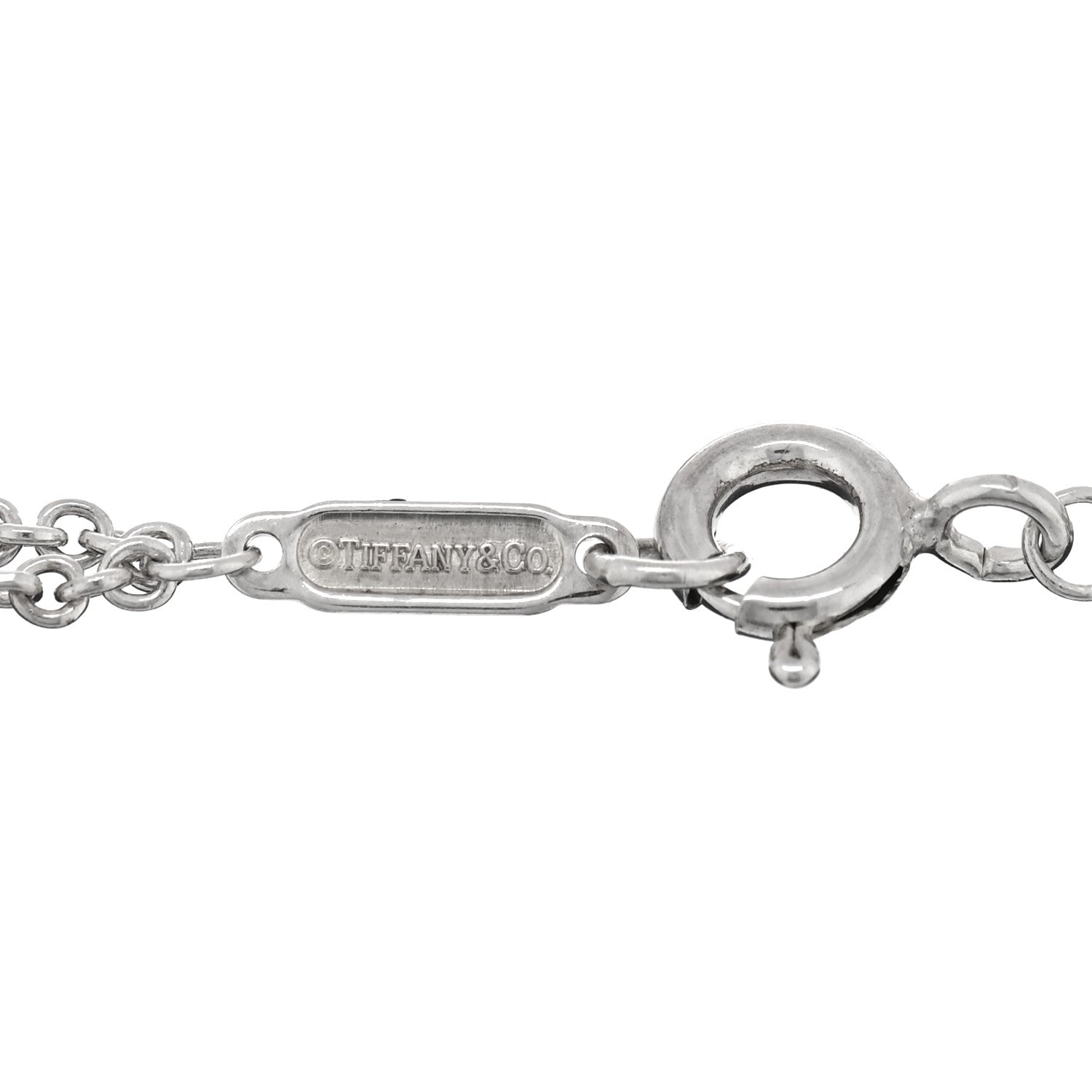 Tiffany Sterling Silver Infinity Double Chain Bracelet 3 of 3