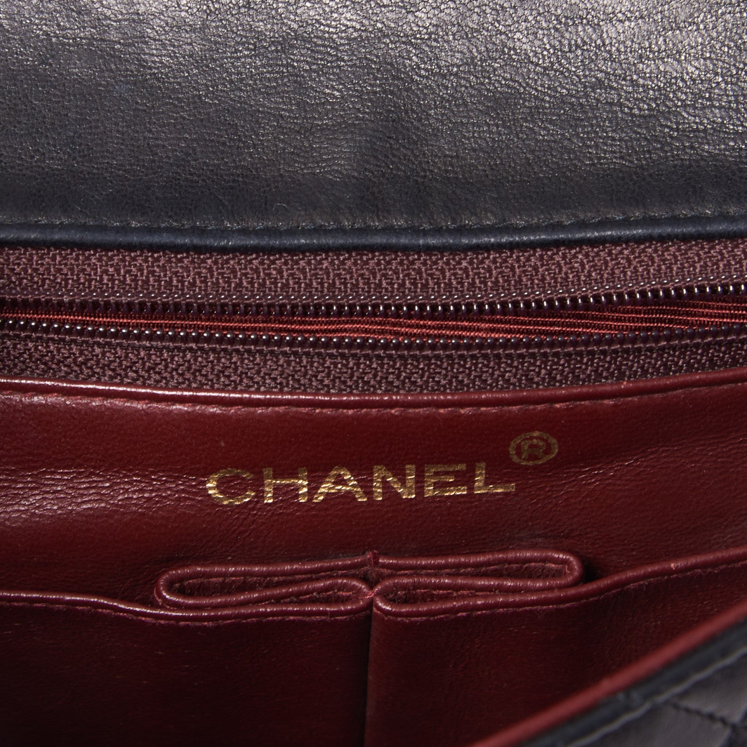 Chanel Lambskin Quilted Mini Square Flap Black 8 of 9