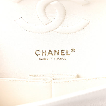 Chanel Caviar Quilted Medium Double Flap White 6 of 11
