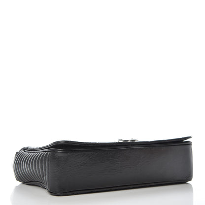 Chanel Glazed Calfskin Quilted Medium Coco Boy Flap Black 5 of 14