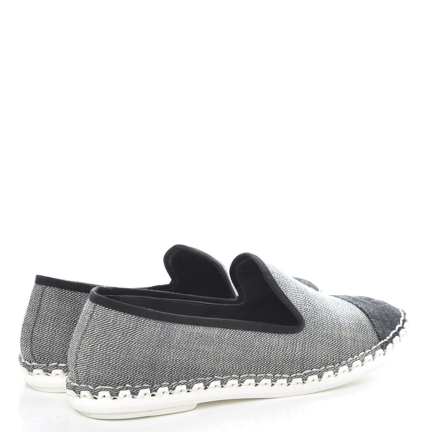 Fabric Mocassin Loafer 38 Blue Navy