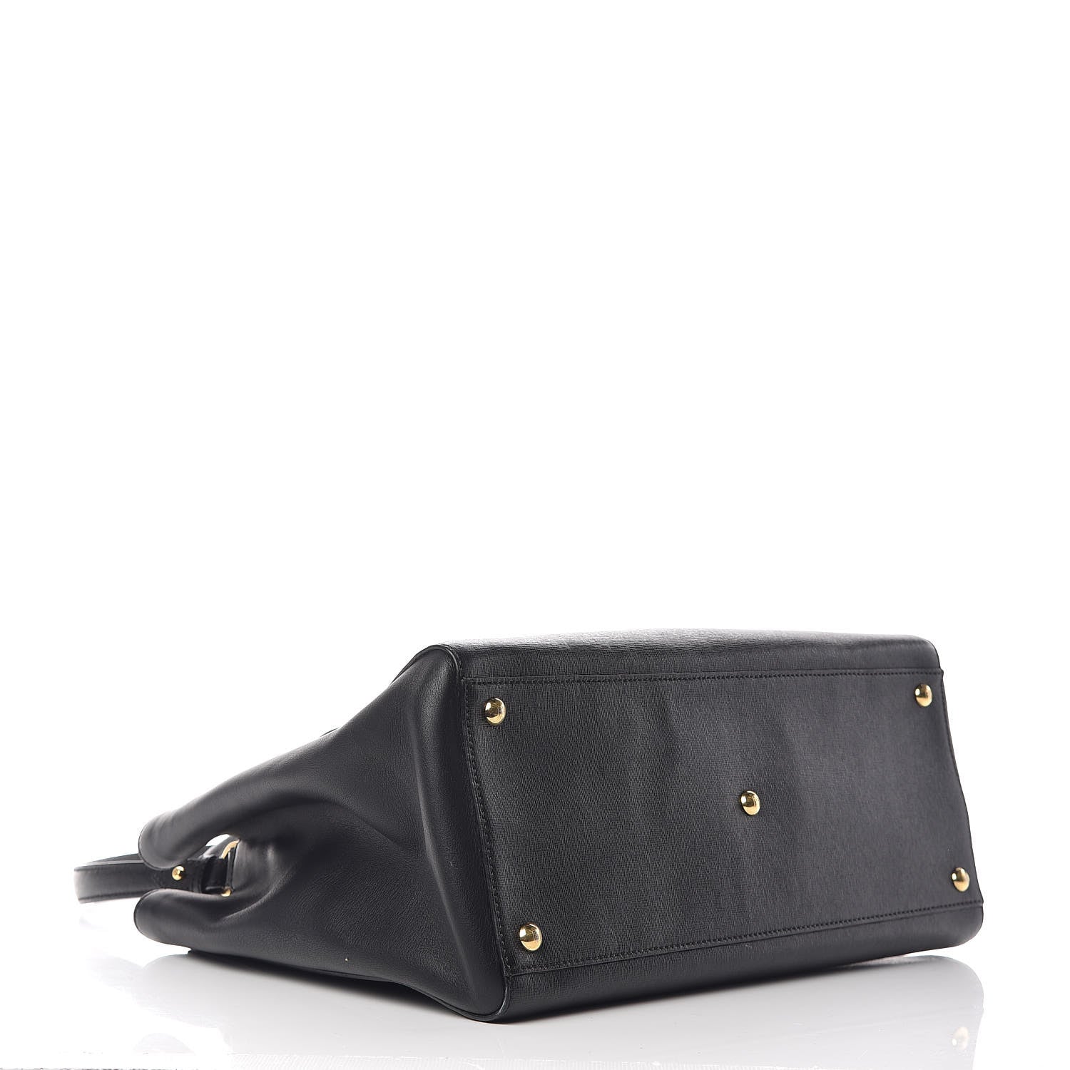 Fendi Vitello Elite Regular 2Jours Tote Black 5 of 10
