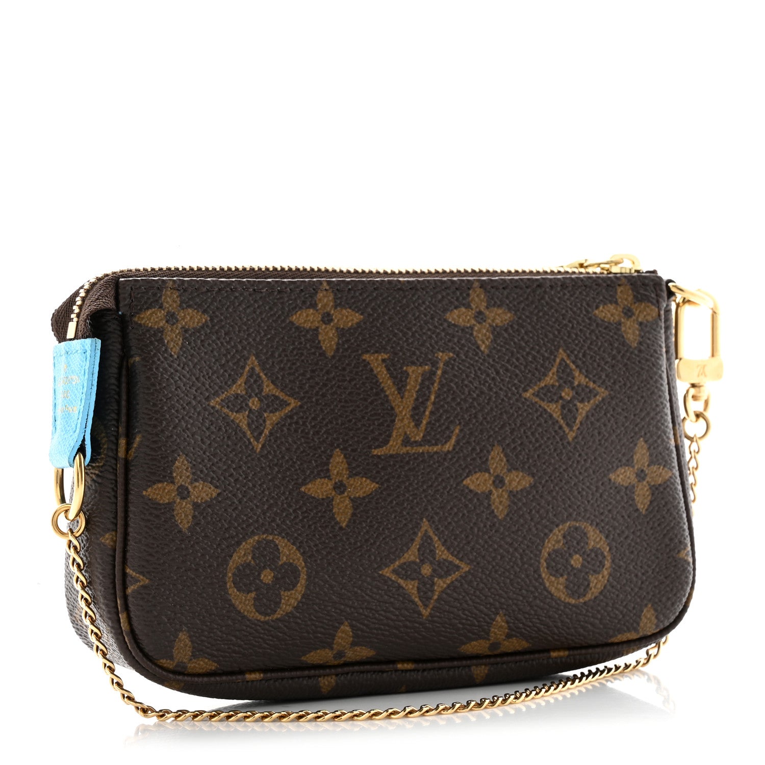 Louis Vuitton Monogram 2022 Christmas Animation Toyko Mini Pochette Accessories Blue 3 of 7