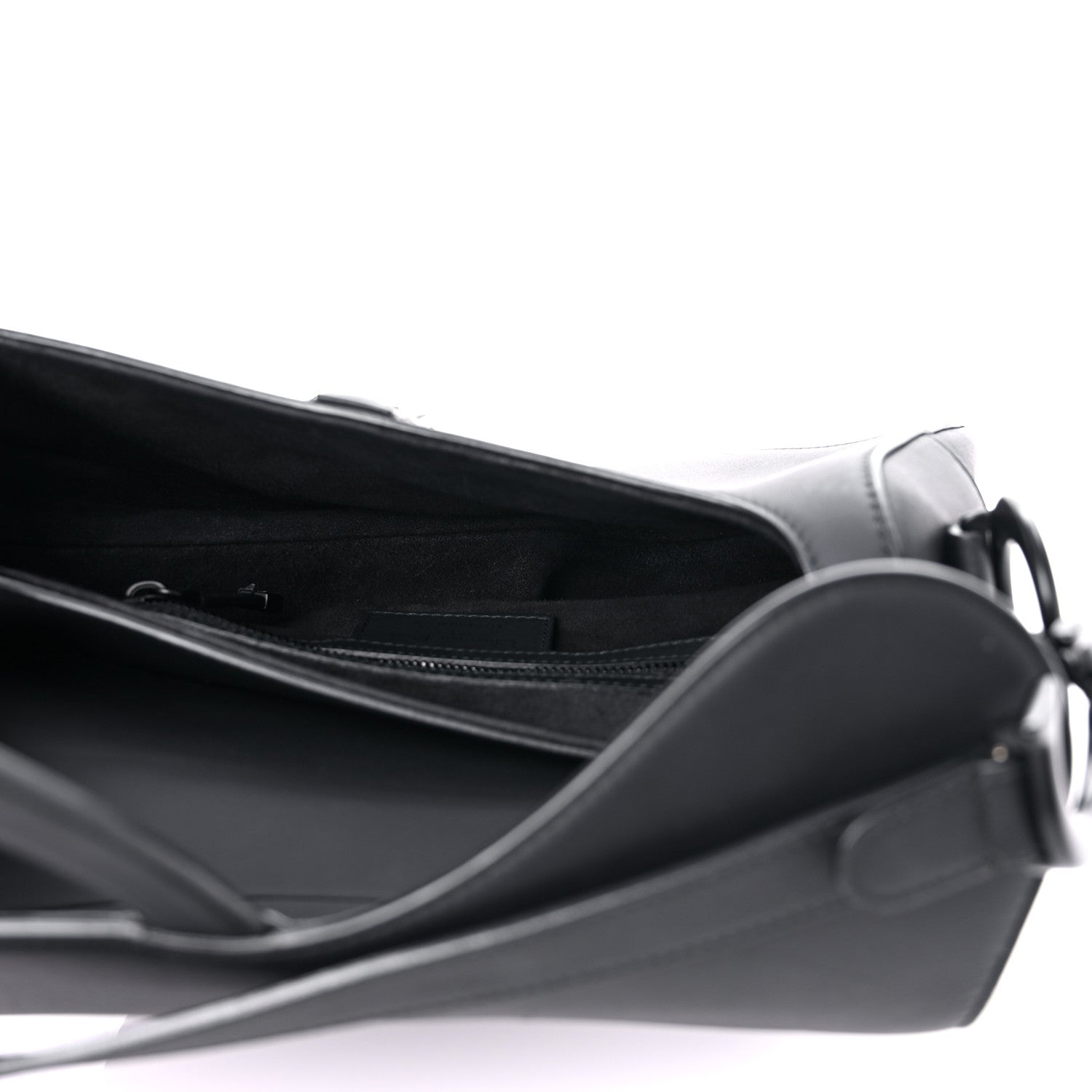 Christian Dior Ultra Matte Calfskin Saddle Bag Black 4 of 15
