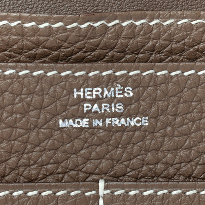 Hermes Togo Dogon Duo Wallet Etoupe 7 of 10