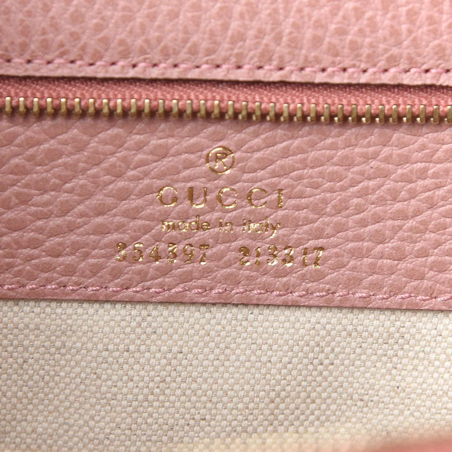 Dollar Calfskin Medium Swing Tote Grey Field Soft Pink