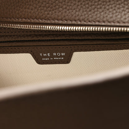 The Row Grained Calfskin Marlo 12 Tote Bag Dark Olive 6 of 9