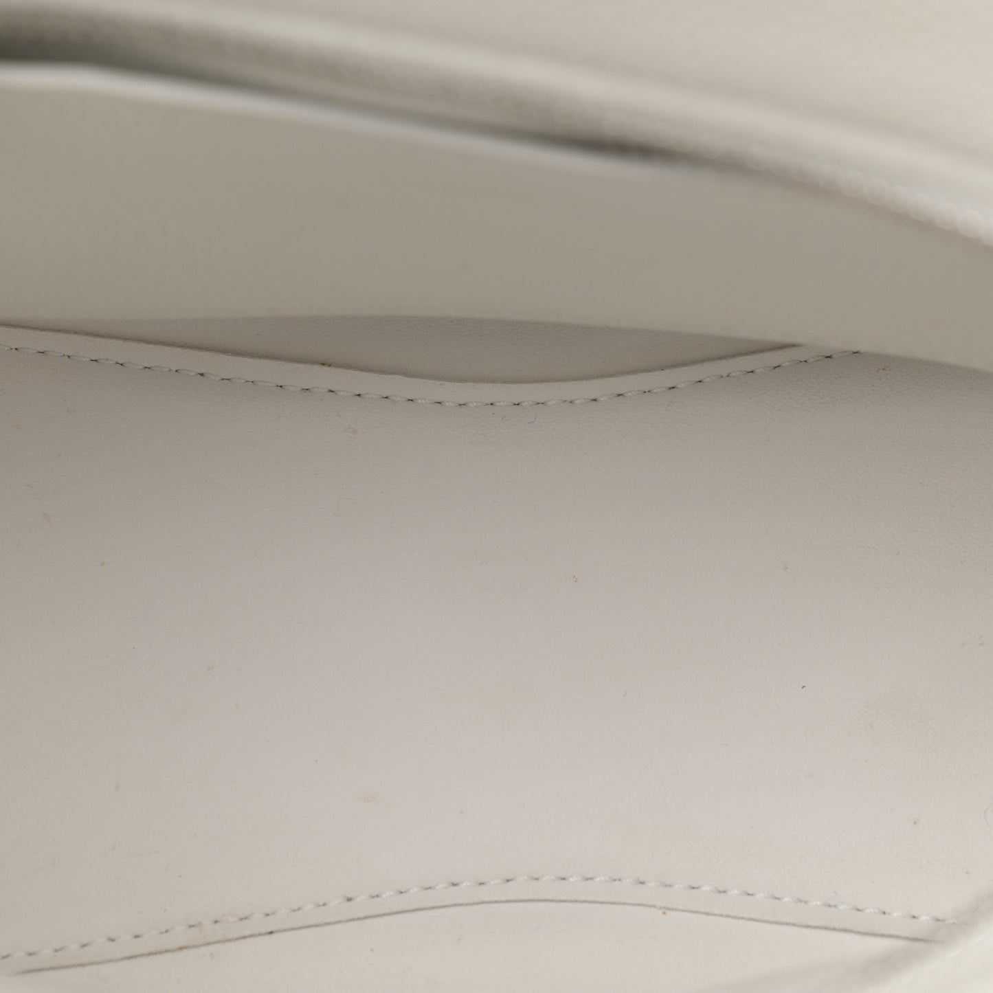 Grained Calfskin Neo Classic Silver Hardware Mini City White