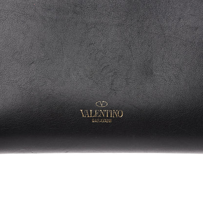 Valentino Garavani Calfskin Rockstud Zip Around Wallet Black 10 of 14