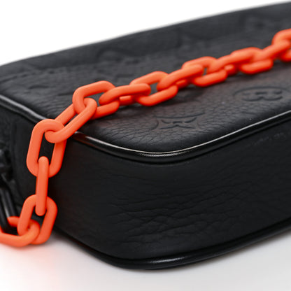 Louis Vuitton Taurillon Monogram Uniformes Solar Ray Soft Pochette Volga Belt Bag Black 7 of 8