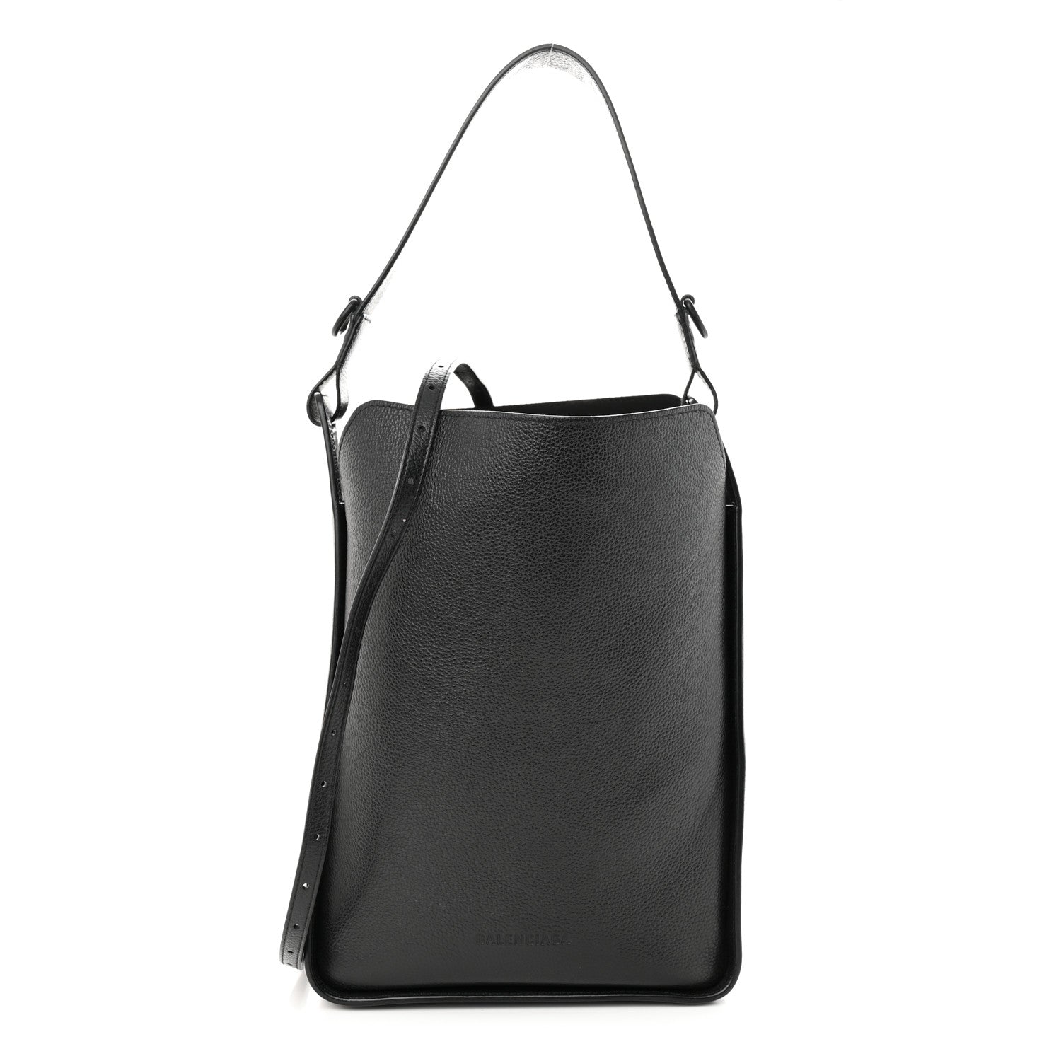 Balenciaga Calfskin Logo Embossed Small Tool 2.0 North-South Tote Black 4 of 15